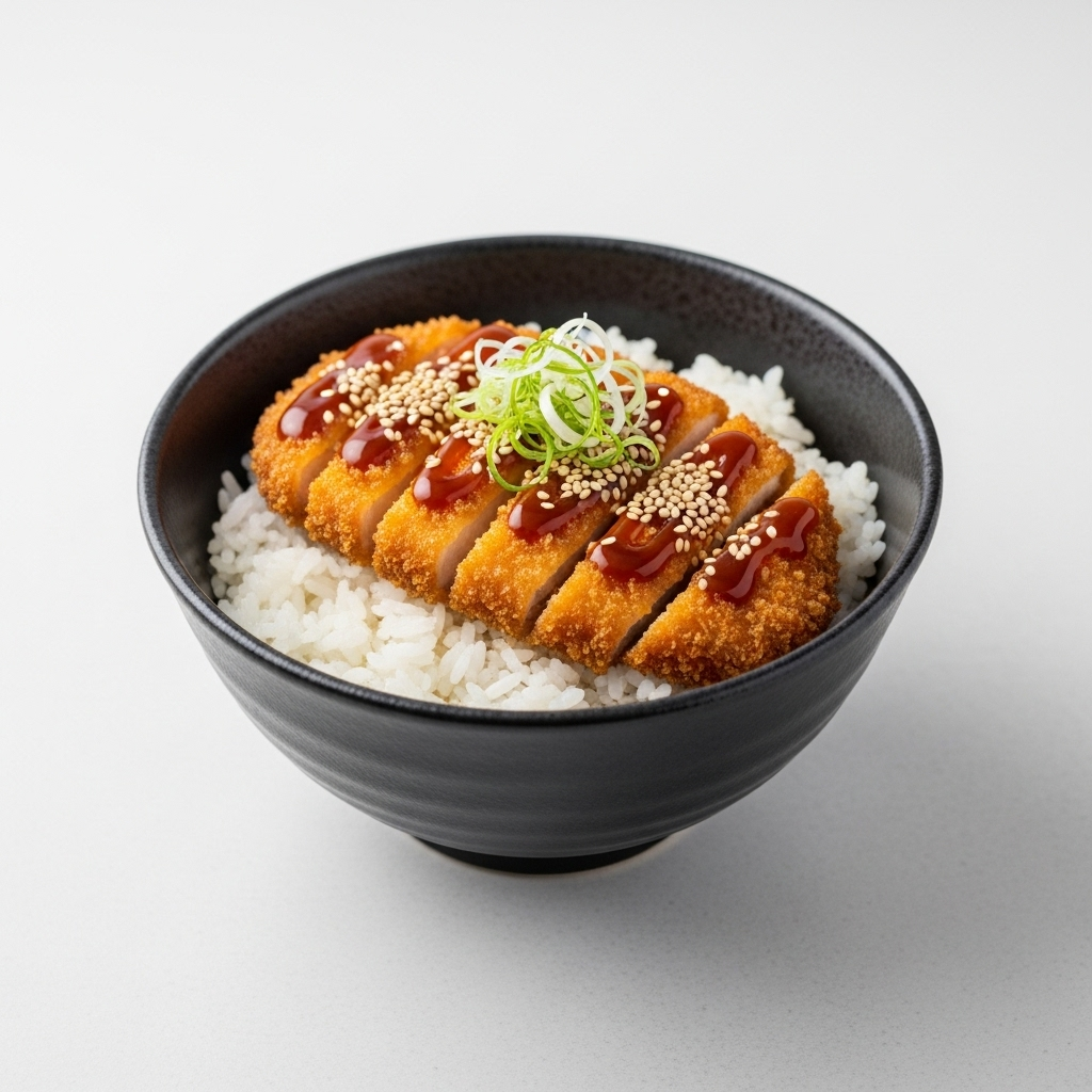 A hearty and satisfying Japanese donburi rice bowl